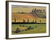 Val d'Orcia, Tuscany, Italy-Walter Bibikow-Framed Photographic Print