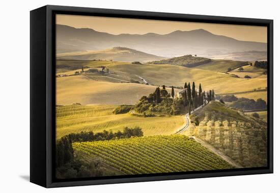 Val d'Orcia, Tuscany, Italy-ClickAlps-Framed Stretched Canvas