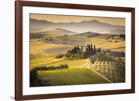 Val d'Orcia, Tuscany, Italy-ClickAlps-Framed Photographic Print