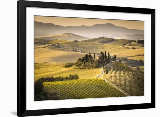 Val d'Orcia, Tuscany, Italy-ClickAlps-Framed Photographic Print