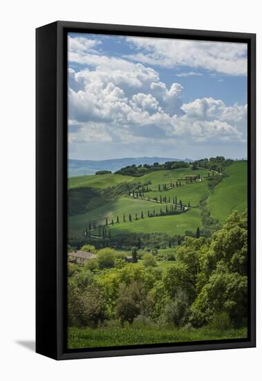 Val D'orcia View from Villa La Foce-Guido Cozzi-Framed Stretched Canvas