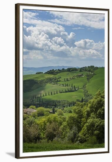 Val D'orcia View from Villa La Foce-Guido Cozzi-Framed Premium Photographic Print