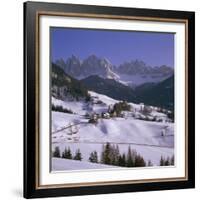 Val De Funes, St. Magdalena and Geisler Mountains, South Tirol, Trentino-Alto Adige, Italy-Hans Peter Merten-Framed Photographic Print