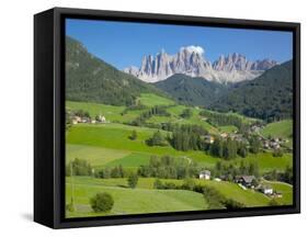 Val di Funes, Bolzano Province, Trentino-Alto Adige/South Tyrol, Italian Dolomites, Italy, Europe-Frank Fell-Framed Stretched Canvas