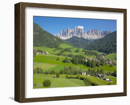 Val di Funes, Bolzano Province, Trentino-Alto Adige/South Tyrol, Italian Dolomites, Italy, Europe-Frank Fell-Framed Photographic Print