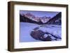 Val Venegia with Snow, Dolomites, Tentino Alto Adige, Italy-ClickAlps-Framed Photographic Print