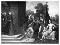 Henry VIII, Princess Mary and William Sommers, 16th Century-Valadon & Co Boussod-Giclee Print