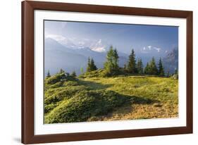 Valais, Switzerland, Aiguille Verte, Montblanc, Haute-Savoie, France-Rainer Mirau-Framed Photographic Print