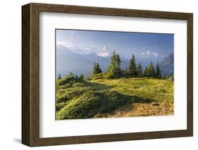 Valais, Switzerland, Aiguille Verte, Montblanc, Haute-Savoie, France-Rainer Mirau-Framed Photographic Print