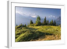 Valais, Switzerland, Aiguille Verte, Montblanc, Haute-Savoie, France-Rainer Mirau-Framed Photographic Print