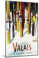 Valais, Switzerland - The Land of Sunshine-Lantern Press-Mounted Art Print