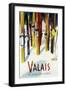 Valais, Switzerland - The Land of Sunshine-Lantern Press-Framed Premium Giclee Print