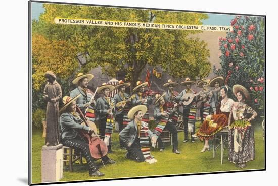 Valdes' Mexican Orchestra, El Paso, Texas-null-Mounted Art Print