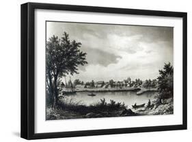 Valdivia, from The History of Chile, 1836-Claudio Gay-Framed Giclee Print