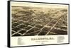 Valdosta, Georgia - Panoramic Map-Lantern Press-Framed Stretched Canvas