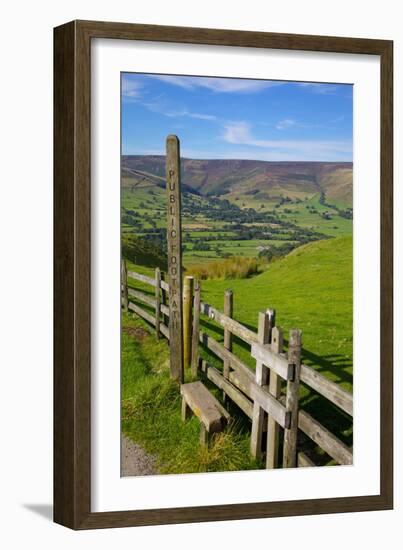 Vale of Edale, Peak District National Park, Derbyshire, England, United Kingdom, Europe-Frank Fell-Framed Photographic Print