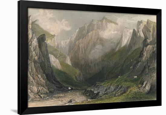 Vale of the Winnets, Derbyshire, 1837-John James Hinchliff-Framed Giclee Print