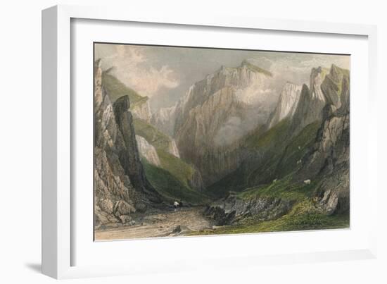 Vale of the Winnets, Derbyshire, 1837-John James Hinchliff-Framed Giclee Print