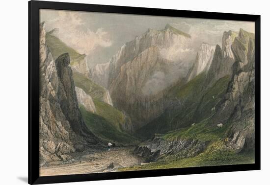 Vale of the Winnets, Derbyshire, 1837-John James Hinchliff-Framed Giclee Print