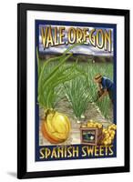 Vale, Oregon - Spanish Sweets Onion Harvest-Lantern Press-Framed Art Print