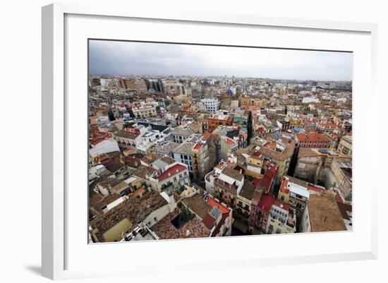 Valencia from the Metropolitan Cathedral Basilica Tower-David Pickford-Framed Photographic Print