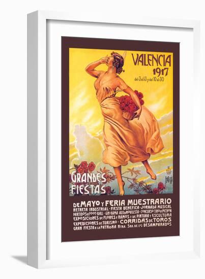 Valencia: Grande Fiestas de Mayo, 1917-Enrique Pertegaz-Framed Art Print
