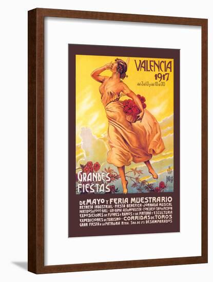 Valencia: Grande Fiestas de Mayo, 1917-Enrique Pertegaz-Framed Art Print