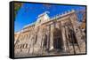 Valencia La Lonja Gothic Facade UNESCO Heritage in Spain-holbox-Framed Stretched Canvas