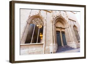 Valencia La Lonja Gothic Facade UNESCO Heritage in Spain-holbox-Framed Photographic Print