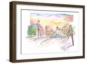 Valencia Placa De Mare De Deu Street Scene-M. Bleichner-Framed Art Print