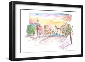 Valencia Placa De Mare De Deu Street Scene-M. Bleichner-Framed Art Print