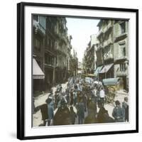 Valencia (Spain), Bajada De San Francisco Street, Circa 1885-1890-Leon, Levy et Fils-Framed Photographic Print