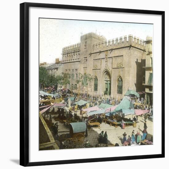 Valencia (Spain), La Lonja (Silk Market), Circa 1885-1890-Leon, Levy et Fils-Framed Photographic Print