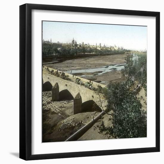 Valencia (Spain), Overview of the City, Seen from the Sea Bridge-Leon, Levy et Fils-Framed Photographic Print