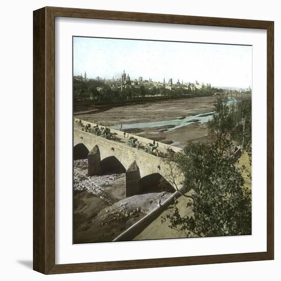 Valencia (Spain), Overview of the City, Seen from the Sea Bridge-Leon, Levy et Fils-Framed Photographic Print