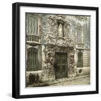 Valencia (Spain), the Door to the Palace of the Marquis of Dos Aguas, Circa 1885-1890-Leon, Levy et Fils-Framed Photographic Print