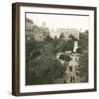 Valencia, Spain, the Former Customs' Promenade, Circa 1885-1890-Leon, Levy et Fils-Framed Photographic Print