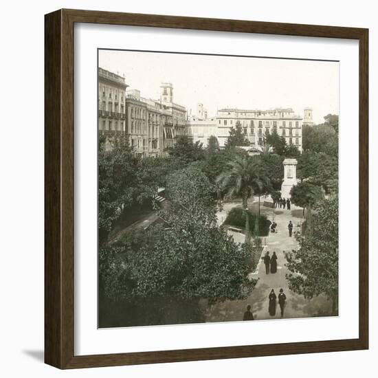 Valencia, Spain, the Former Customs' Promenade, Circa 1885-1890-Leon, Levy et Fils-Framed Photographic Print