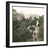 Valencia, Spain, the Former Customs' Promenade, Circa 1885-1890-Leon, Levy et Fils-Framed Photographic Print