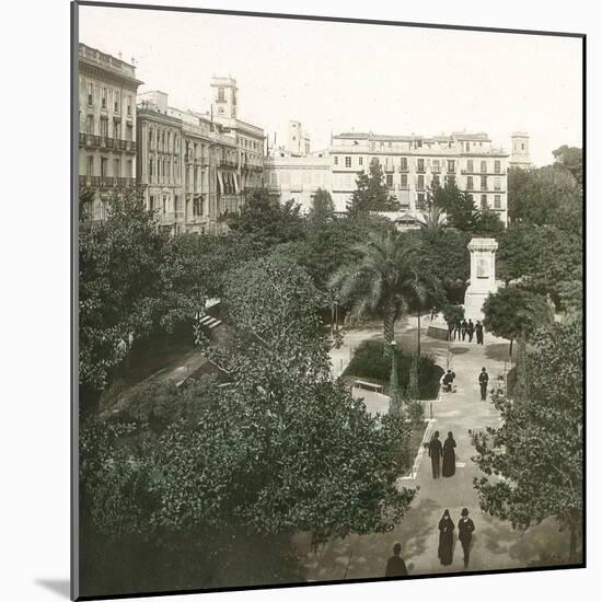 Valencia, Spain, the Former Customs' Promenade, Circa 1885-1890-Leon, Levy et Fils-Mounted Photographic Print