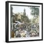 Valencia (Spain), the Market in Front of the Church of Los Santos Juanes-Leon, Levy et Fils-Framed Photographic Print