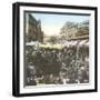 Valencia (Spain), the Market in Front of the Church of Los Santos Juanes-Leon, Levy et Fils-Framed Photographic Print