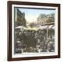 Valencia (Spain), the Market in Front of the Church of Los Santos Juanes-Leon, Levy et Fils-Framed Photographic Print