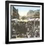 Valencia (Spain), the Market in Front of the Church of Los Santos Juanes-Leon, Levy et Fils-Framed Photographic Print