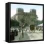 Valencia (Spain), the "Torres De Serranos" Gate (1238) , Circa 1885-1890-Leon, Levy et Fils-Framed Stretched Canvas