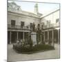 Valencia (Spain), the University's Courtyard with the Statue of the Philosopher Juan Luis De Vives-Leon, Levy et Fils-Mounted Photographic Print