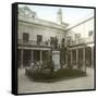 Valencia (Spain), the University's Courtyard with the Statue of the Philosopher Juan Luis De Vives-Leon, Levy et Fils-Framed Stretched Canvas