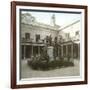 Valencia (Spain), the University's Courtyard with the Statue of the Philosopher Juan Luis De Vives-Leon, Levy et Fils-Framed Photographic Print