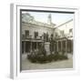 Valencia (Spain), the University's Courtyard with the Statue of the Philosopher Juan Luis De Vives-Leon, Levy et Fils-Framed Photographic Print