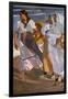 Valencian Fisherwomen - 1915 - 208x133 cm - oil on canvas - CM CAT 1116. Author: JOAQUIN SOROLLA-Joaquin Sorolla-Framed Poster